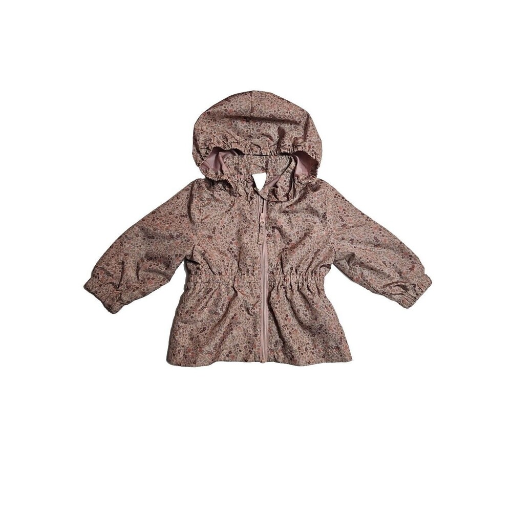H&M Jacket Hooded Infant 4-6 months Multi Color Floral Print Girls